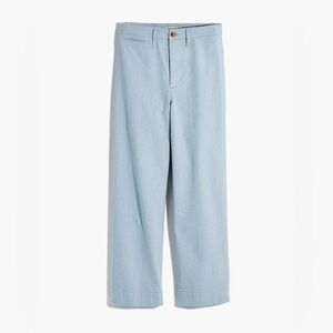 Madewell Slim Emmett Wide-Leg Crop Pants in Speckle Size 23